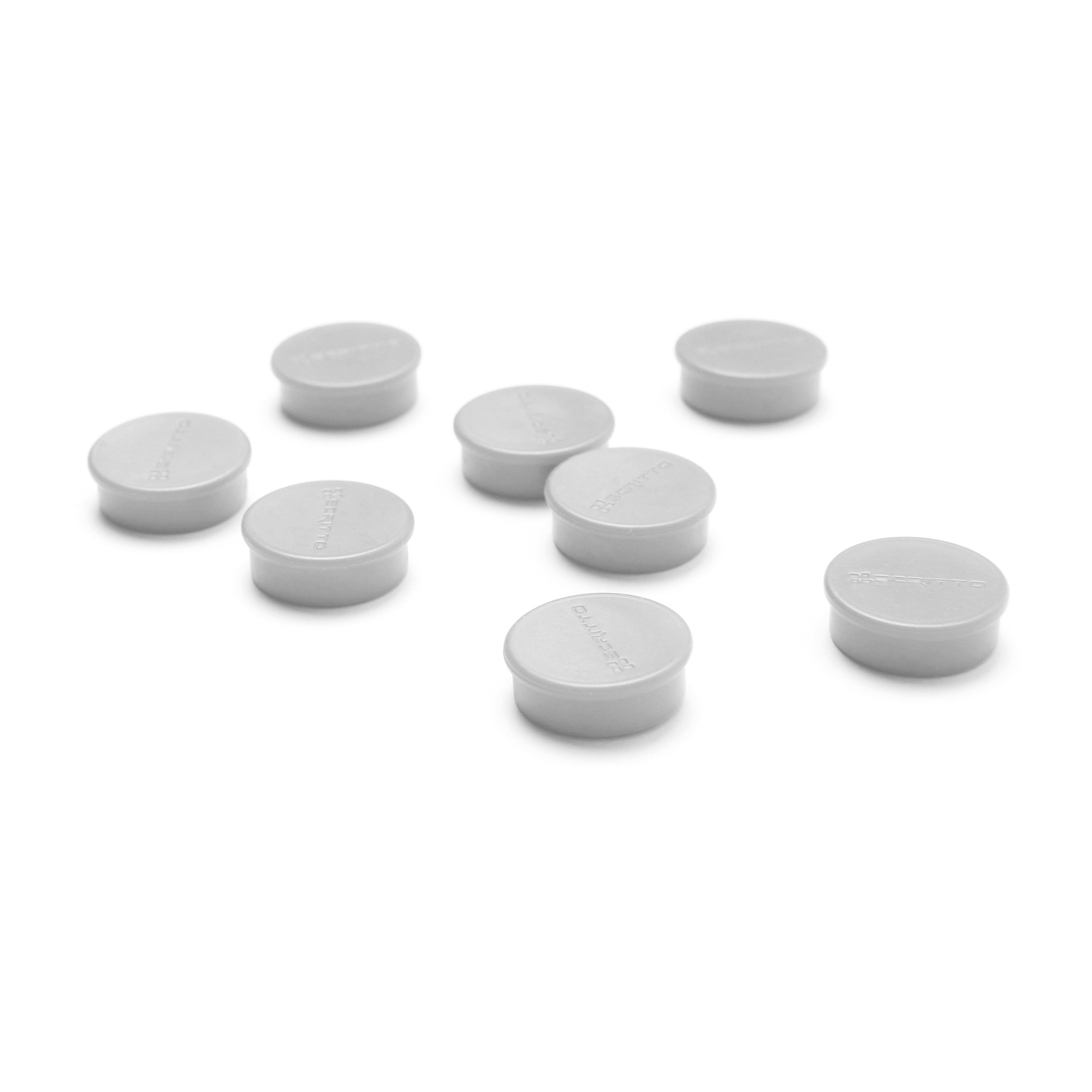 Aimants ronds blancs Ø 20 mm, lot de 8