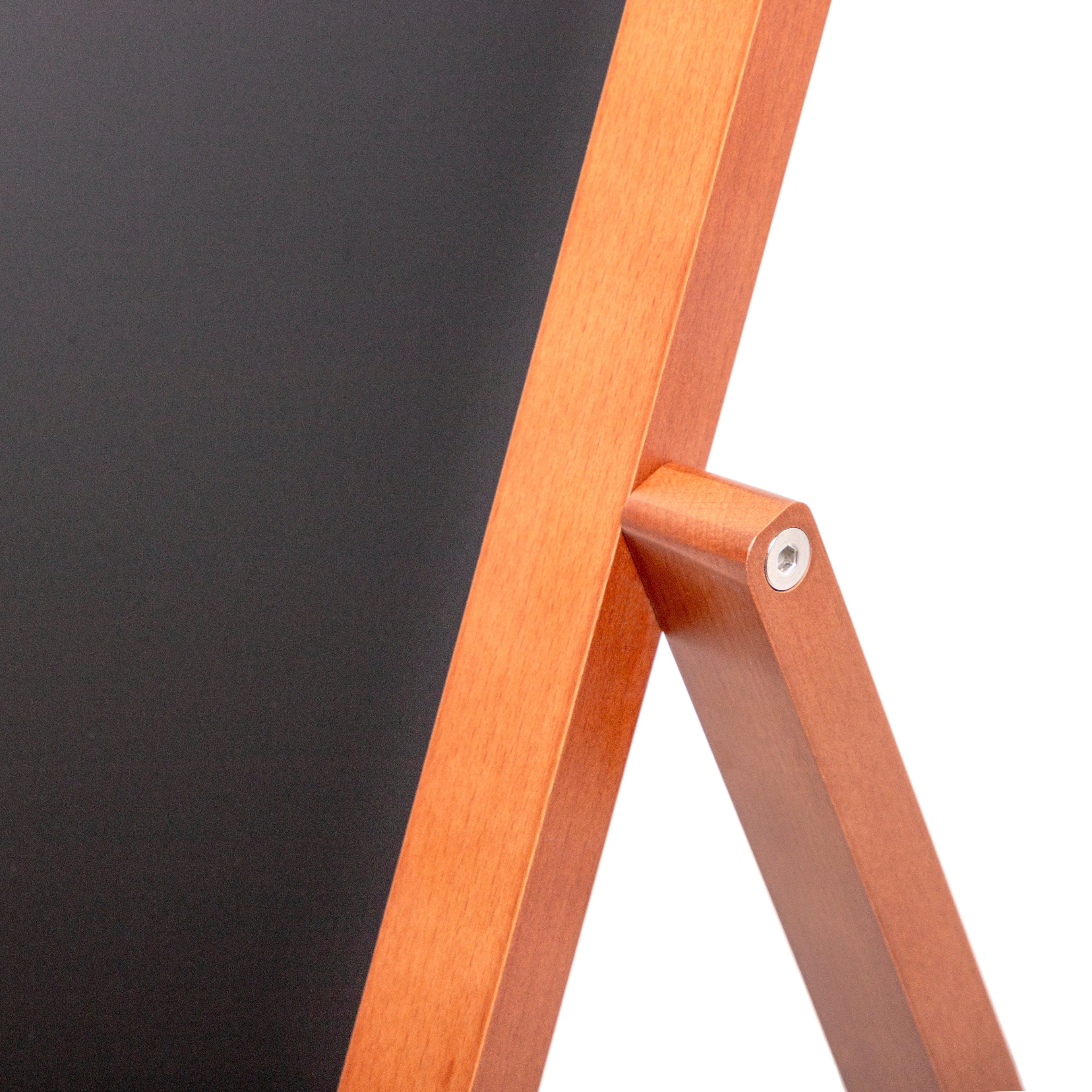 Chevalet ardoise en bois, détail