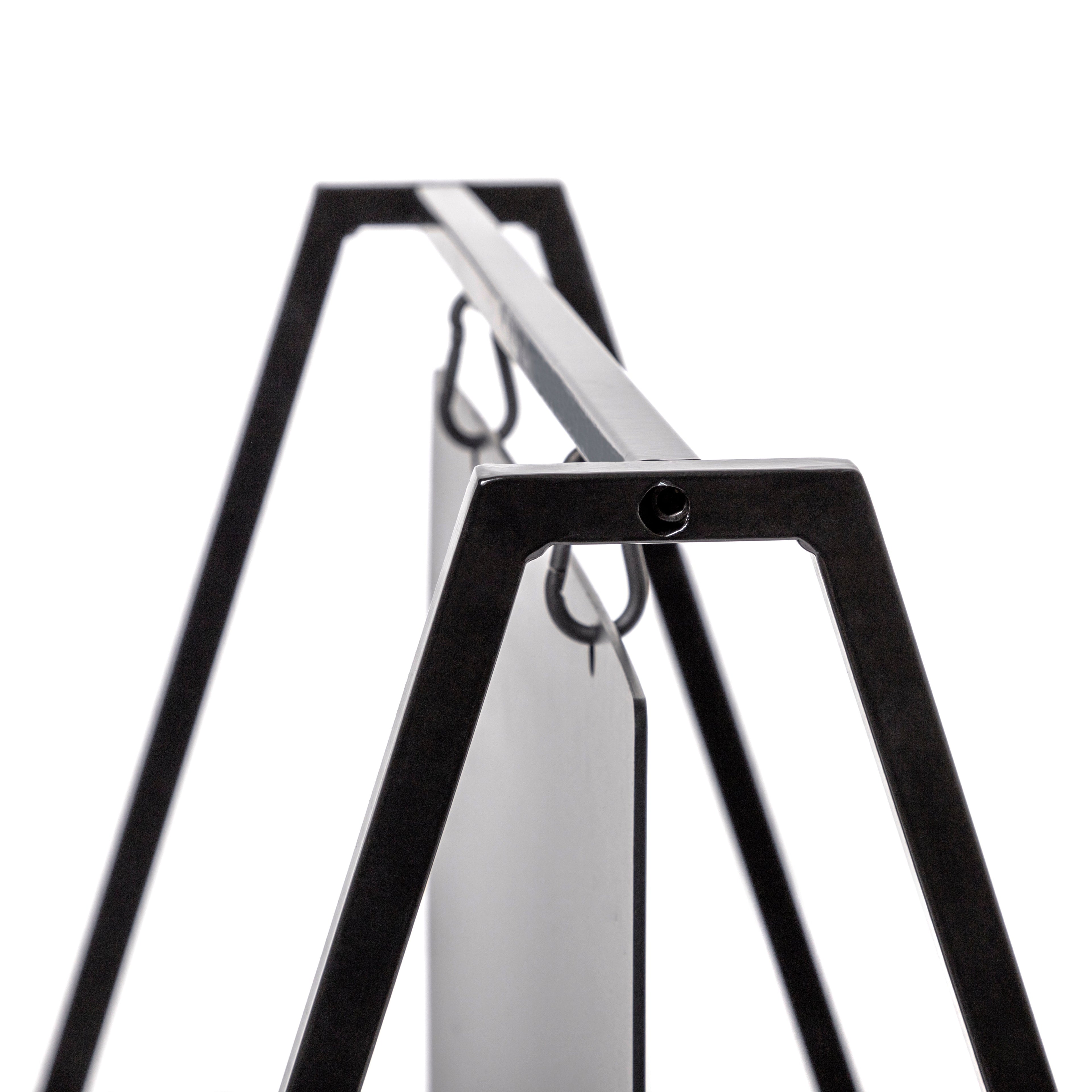 Chevalet oscillant ardoise sur cadre acier, détail