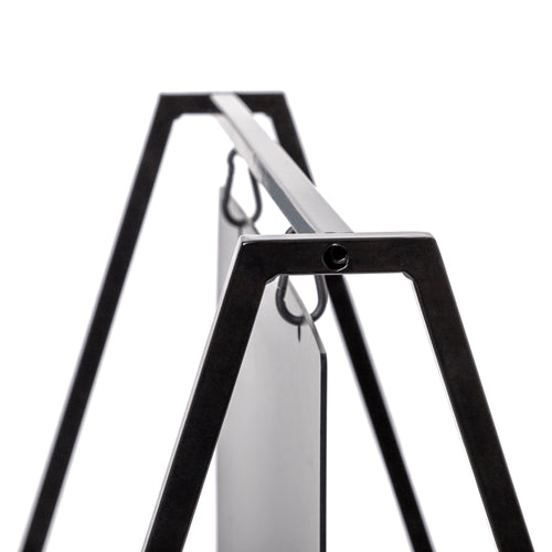 Chevalet oscillant ardoise sur cadre acier, détail