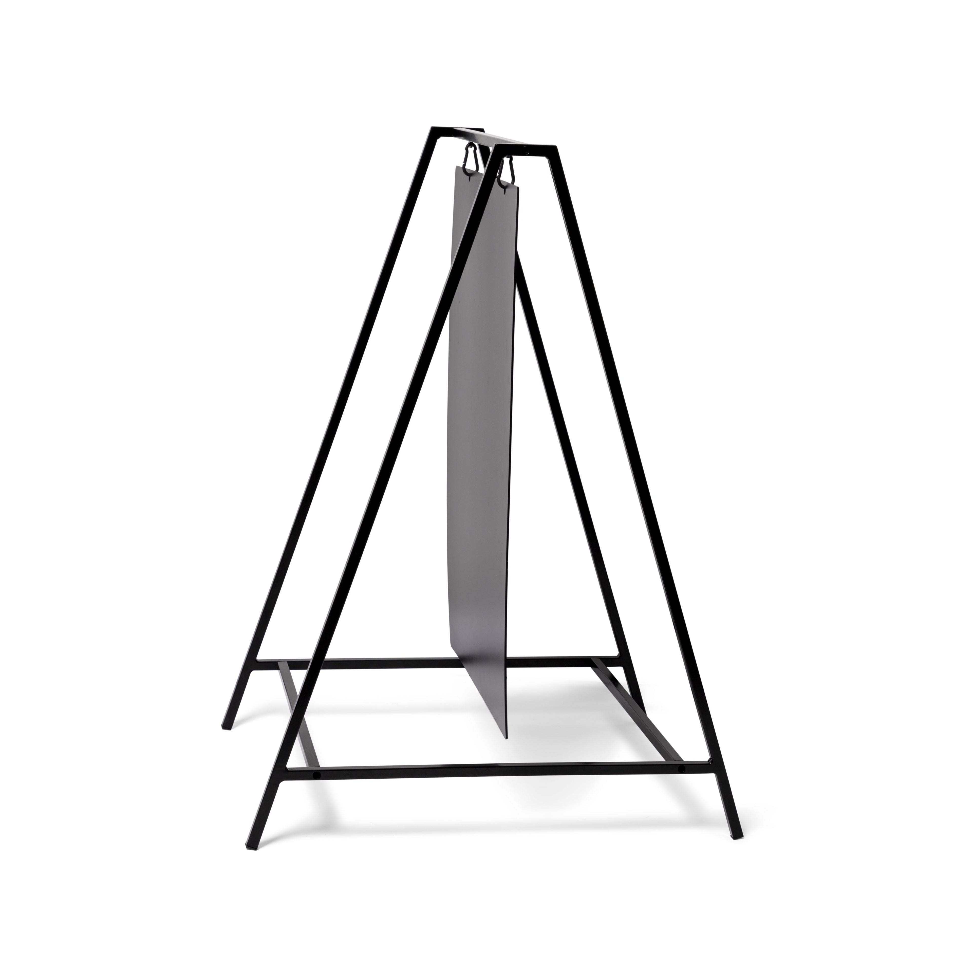 Chevalet oscillant ardoise sur cadre acier, détail