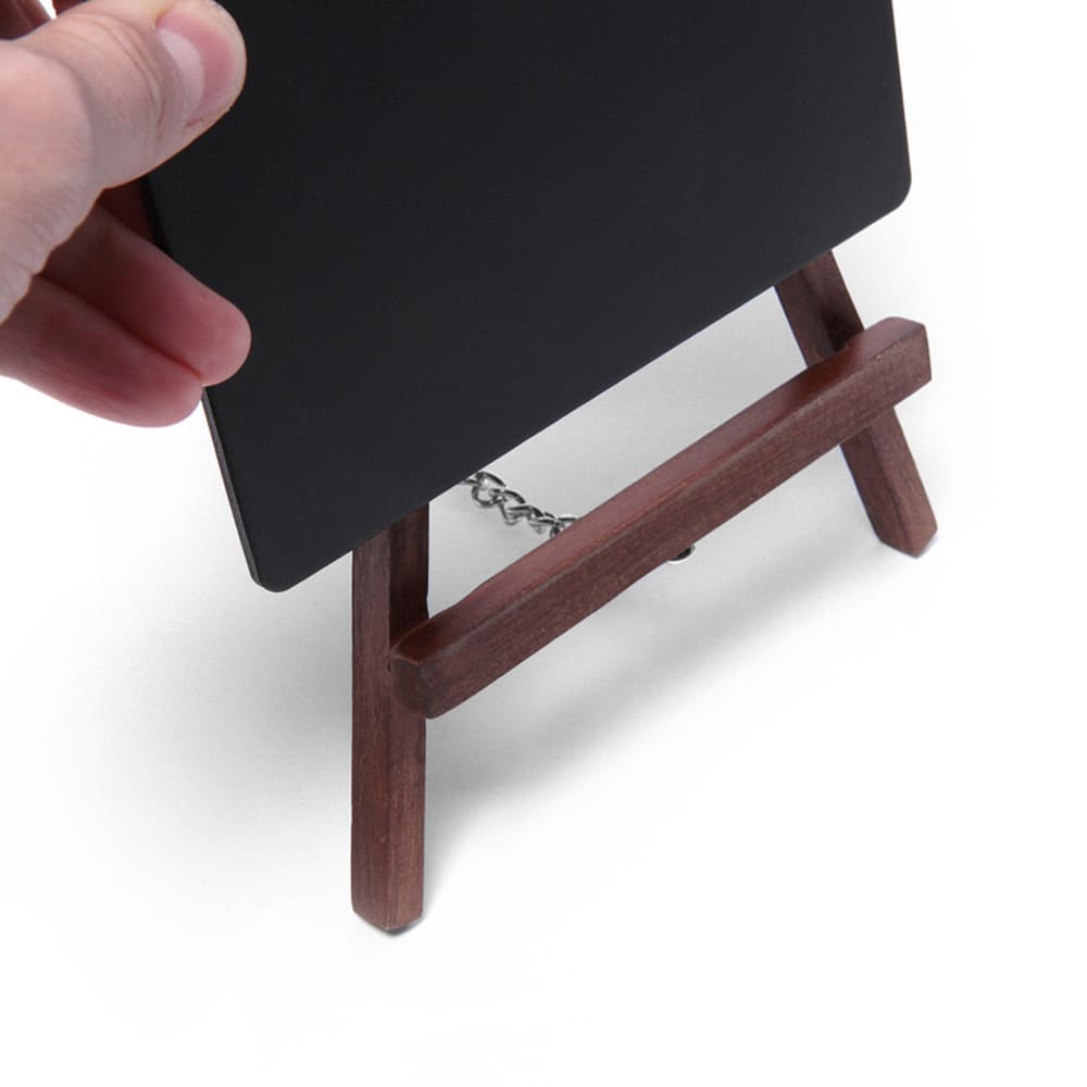 Mini chevalet ardoise de table en bois, vue produit