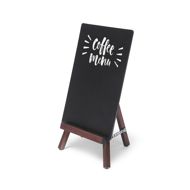 Mini chevalet ardoise de table en bois, vue produit