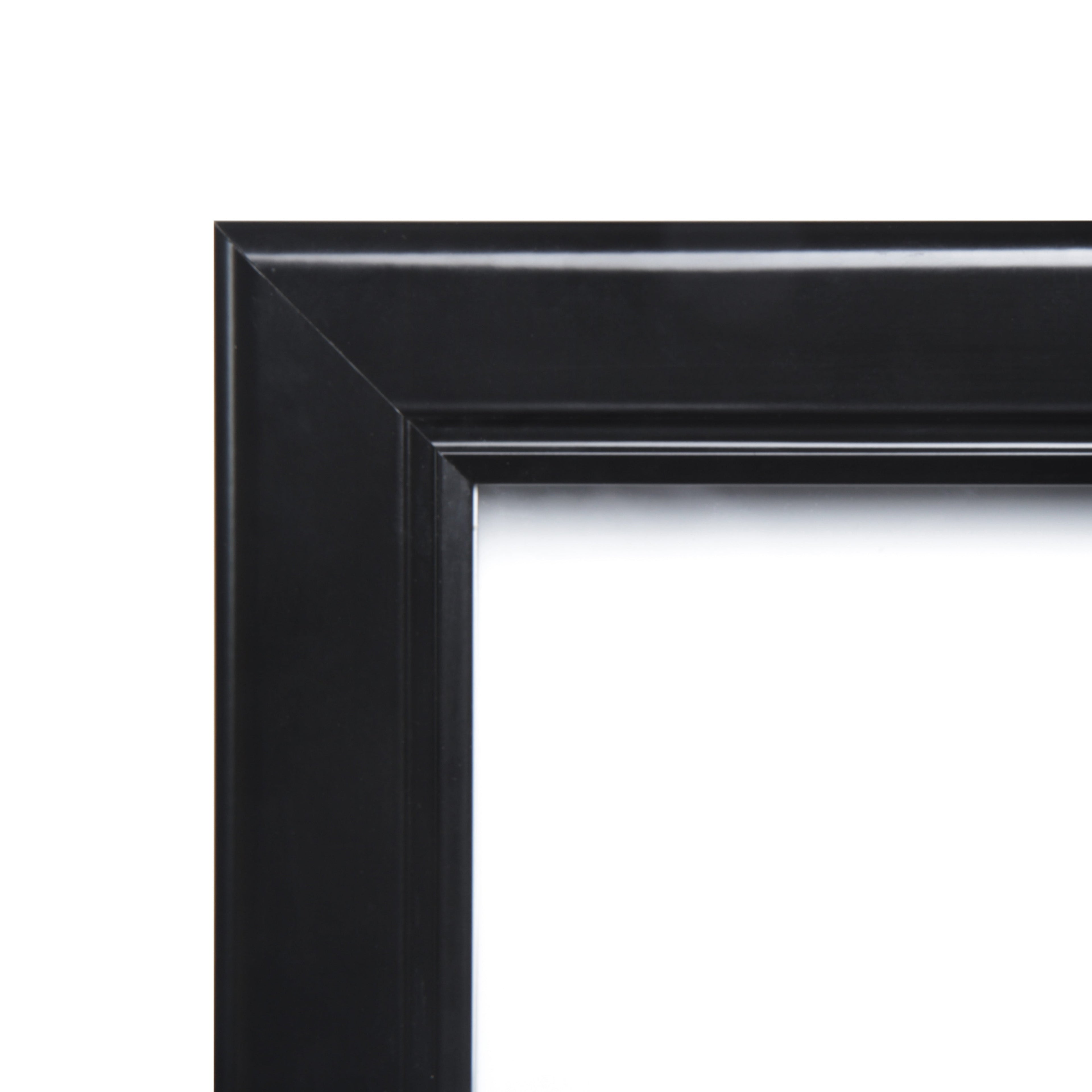 Présentoir porte menu noir 8x A4 sur roulettes, détail (01)