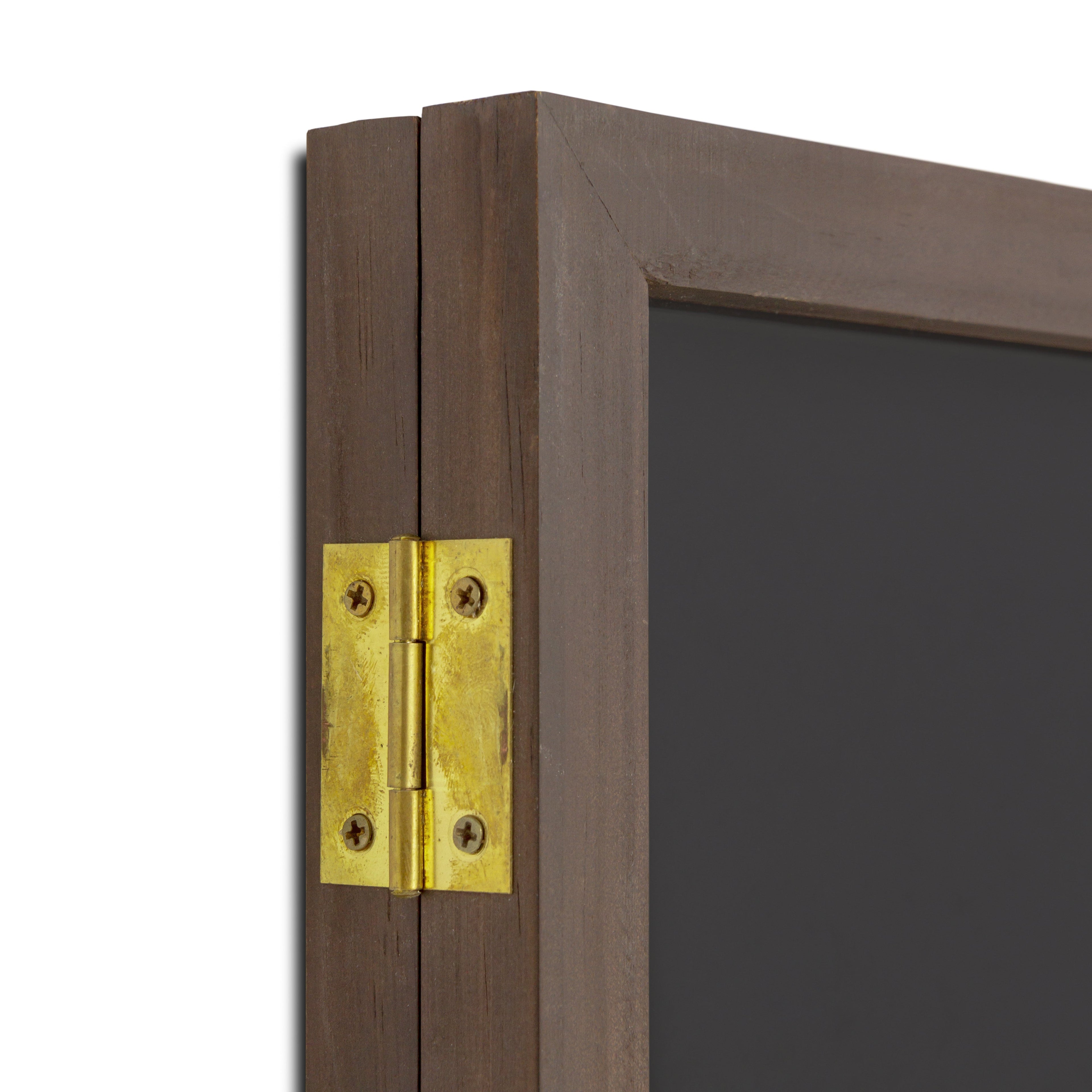 Vitrine d'affichage en bois A3, détail (01)