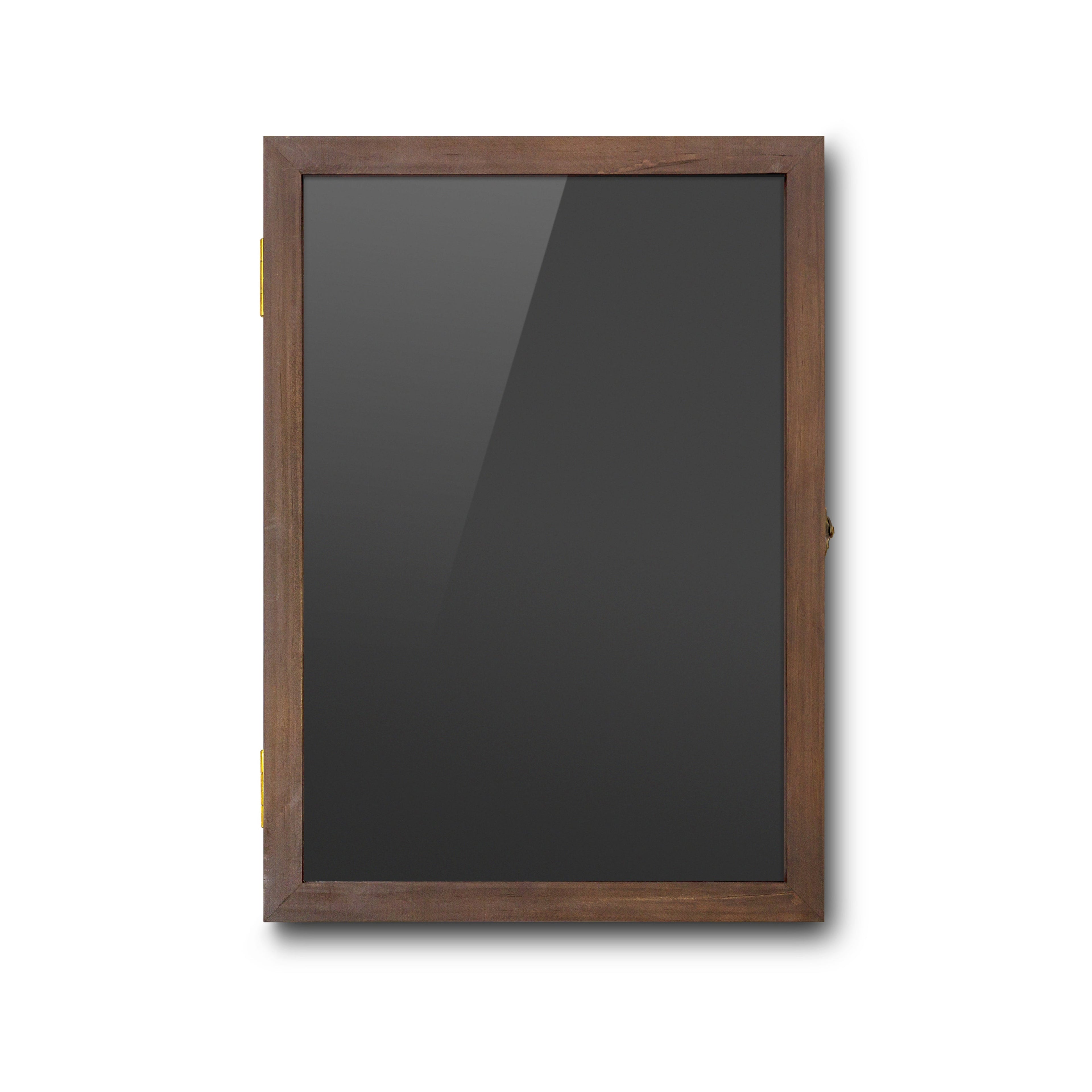 Vitrine d'affichage en bois A3, présentoir vide