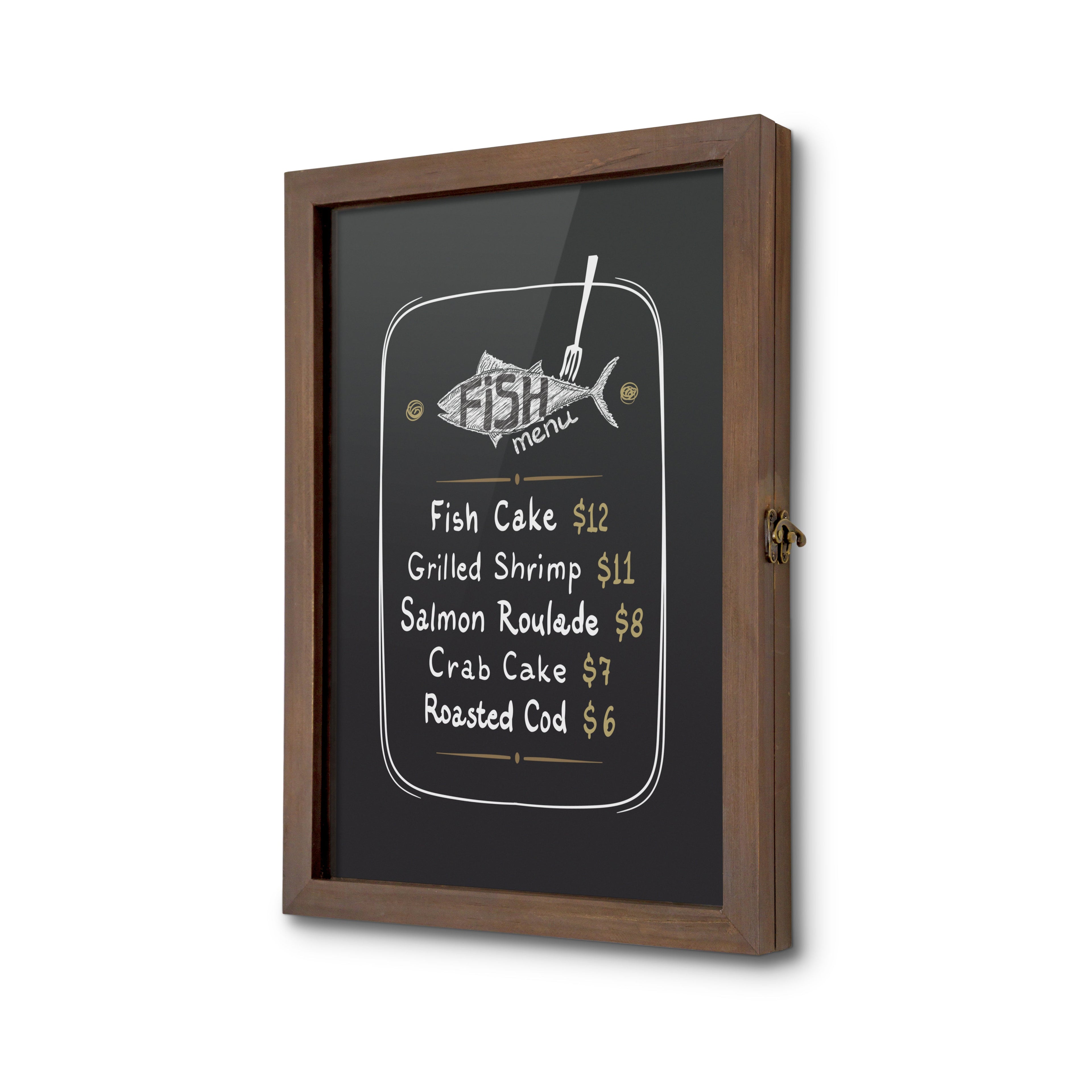 Vitrine d'affichage en bois A3, vue produit
